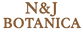 N&J Botanica logo on a beige background